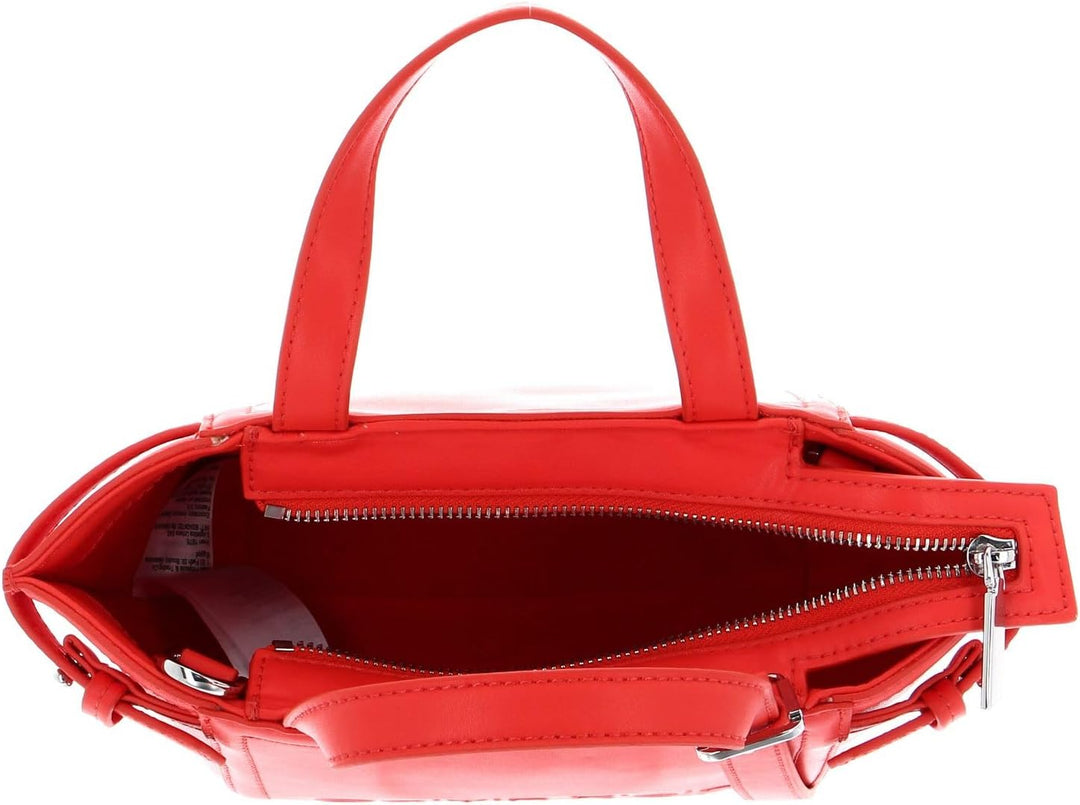 Calvin Klein Minimal Hardware Mini Tote Deep Orange
