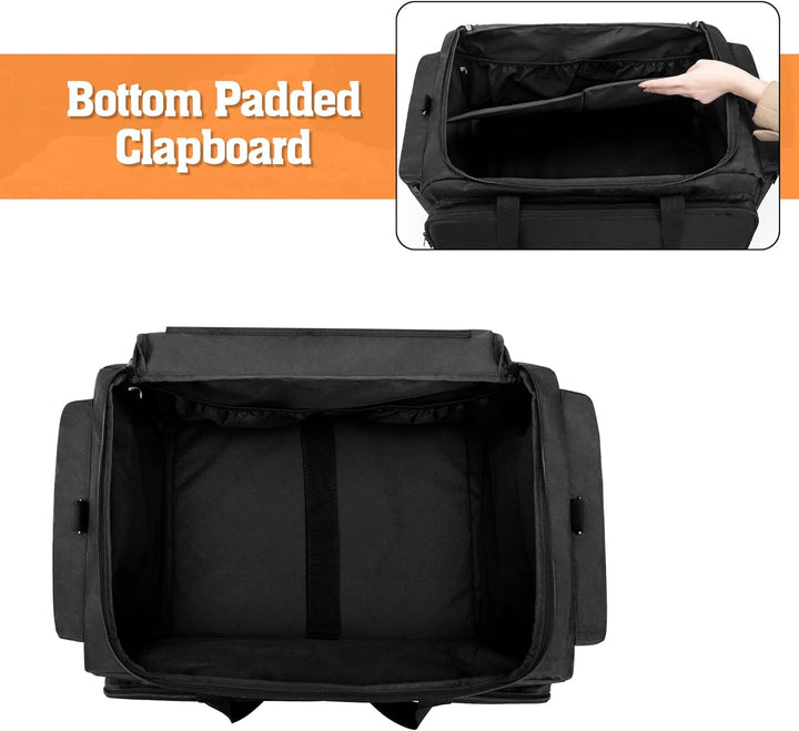 DSLEAF RC Aufbewahrungstasche für 1/8 oder 1/10 Auto, schützende RC Tragetasche mit Mehreren Taschen