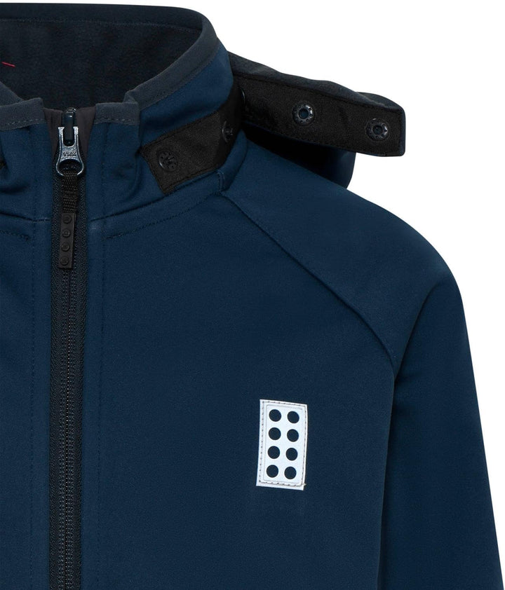 Kabooki Jungen Lego Wear Jungen Softshelljacke Wasserabweisend Winddicht Atmungsaktiv Jacke 140 Navy