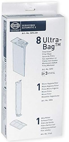 Servicebox X, 5094 ER Tüten + Hygienefilter + Abluftfilter X-, XP-Geräte