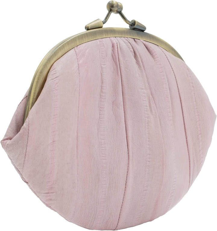 Becksöndergaard Granny Geldbörse Damen mittelgross - Retro Geldbeutel aus Aal-Leder 18x13 cm - Münzf