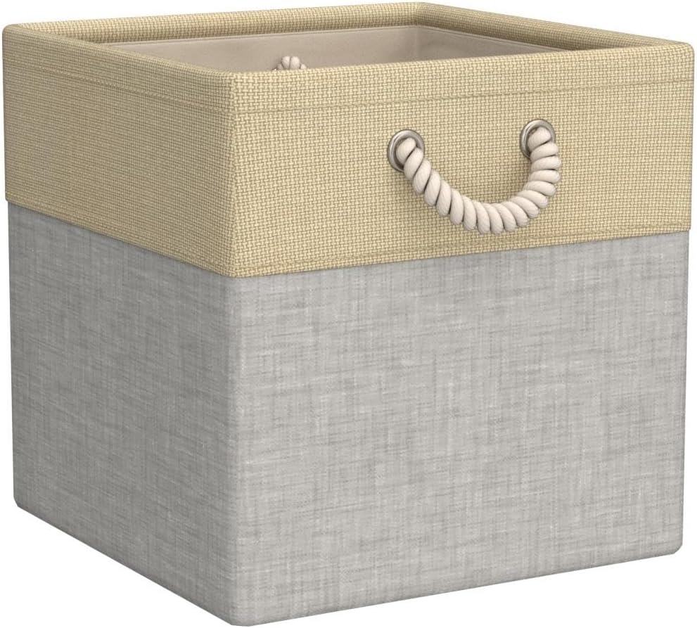 RIWNNI Aufbewahrungsbox Stoff 30x30 [4-Pack], Faltbarer Aufbewahrungsbox für Stoff, Ideal für Kallax