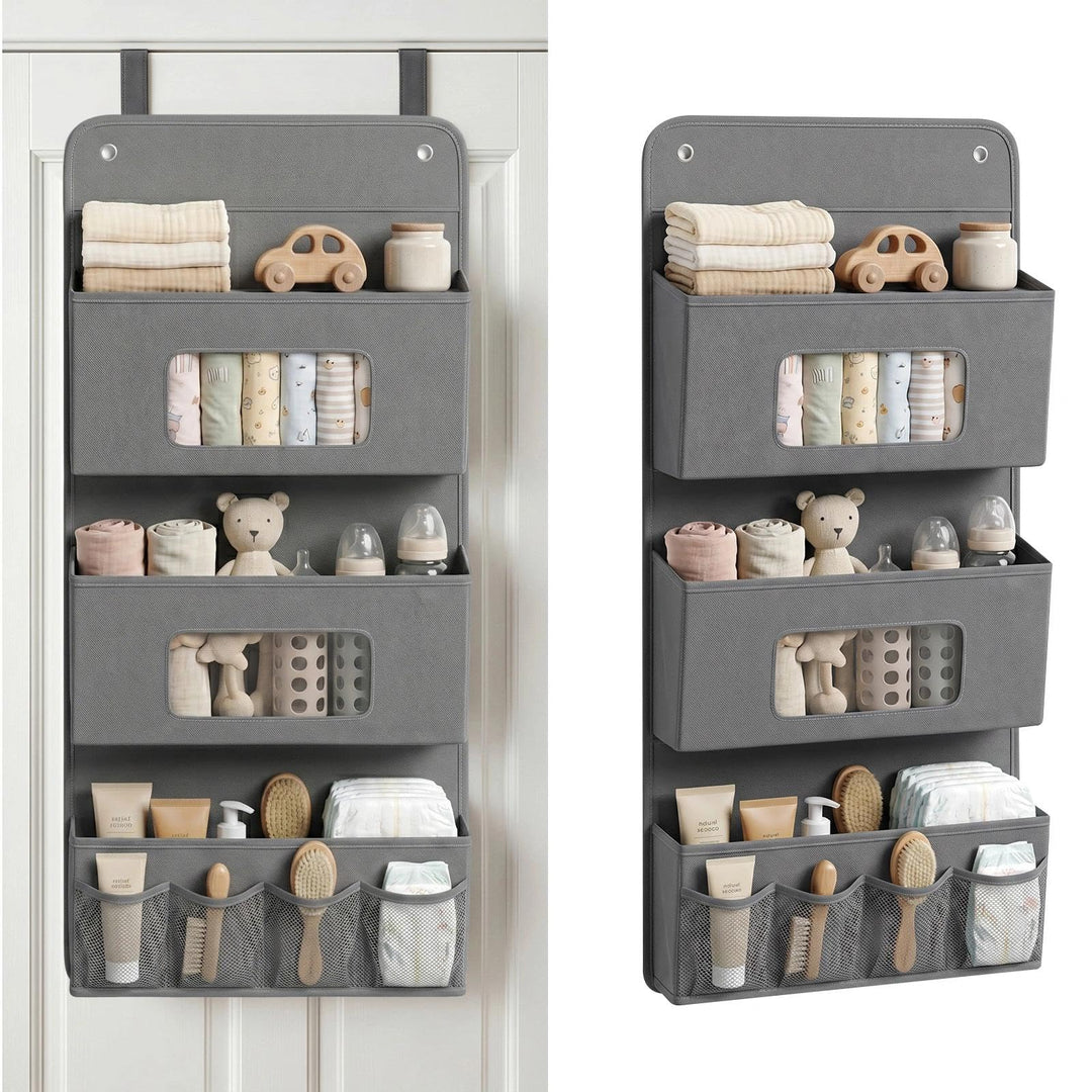 Hänge Organizer mit 3 Fächern, Hängeorganizer 3-Schichten 40x90cm, Kleiderschrank Organizer Hängend,