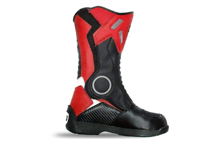 Kimo Kinder Motorradstiefel Protect Boots (Rot, 38)