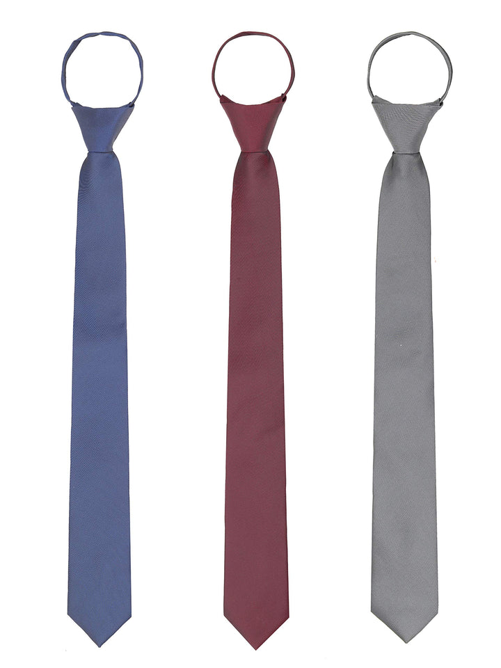 WANYING Herren 6cm Schmalen Krawatte Vorgebunden mit Reissverschluss Casual Business Länge 48/54cm L
