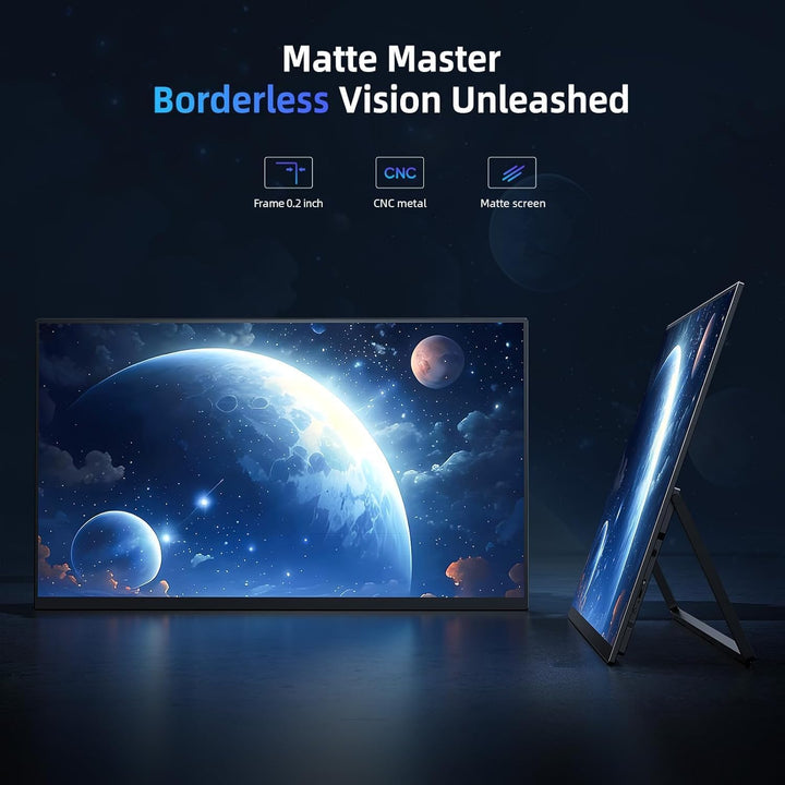 EVICIV Portable Monitor, 18,5 Zoll 120Hz Tragbarer FHD 1080P IPS Mobiler Display Zweiter Bildschirmm