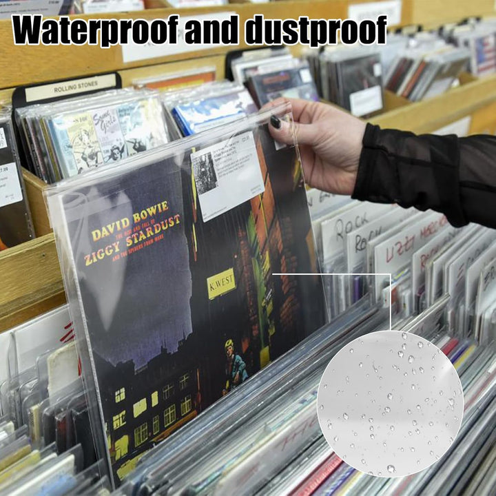 12 Zoll Schallplatten Hüllen Aussenhüllen: 100 Stück LP Schutzhüllen Vinyl Hüllen für Single & Doppe