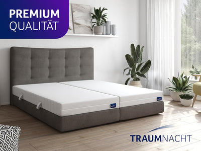 Traumnacht Basic 2 in 1 Duo - orthopädische 7- Zonen Kaltschaummatratze, Härtegrad 2 und 3, Öko-Tex