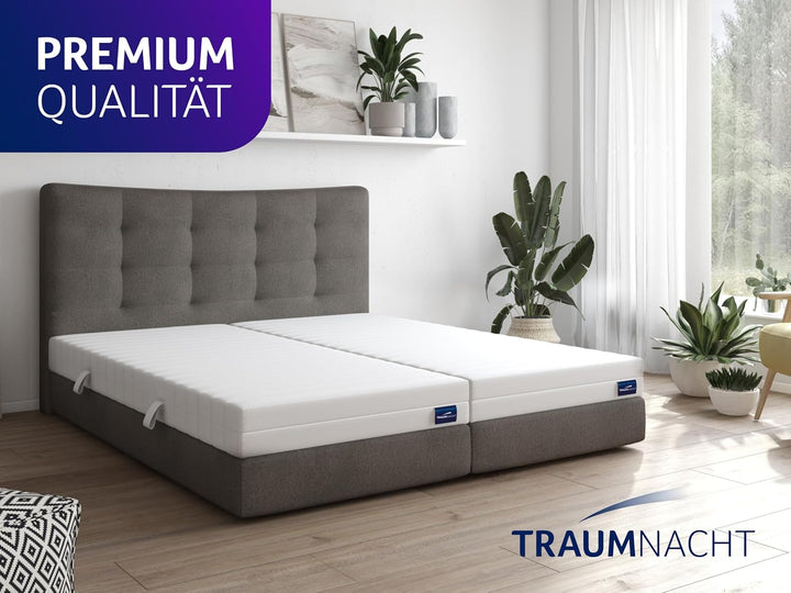 Traumnacht Basic 2 in 1 Duo 7- Zonen Kaltschaummatratze, Härtegrad 2 und 3, Öko-Tex zertifiziert, 70