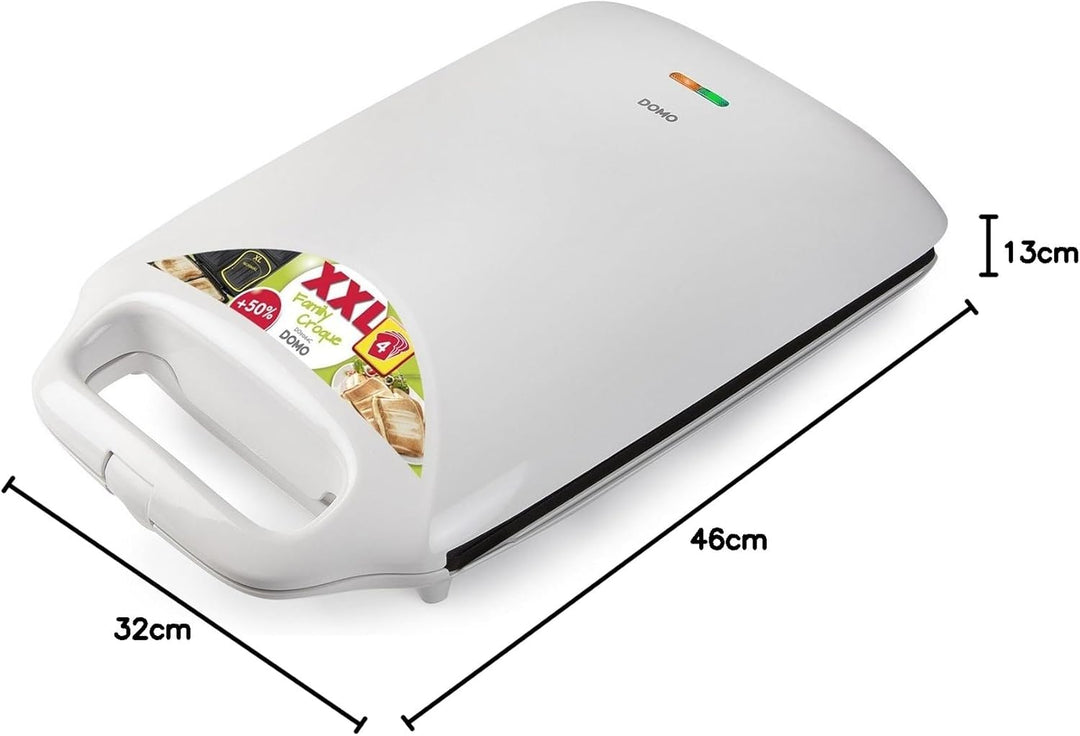 XXL Familien-Sandwich-Toaster DOMO DO9064C Sandwichmaker für 4 Sandwiches in