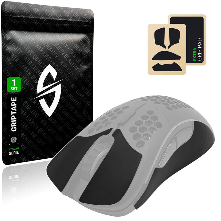SensoryBoost Maus Grip Tape – kompatibel mit Glorious Model D (inkl. Zuschnitt-Pad) Schweissabsorbie
