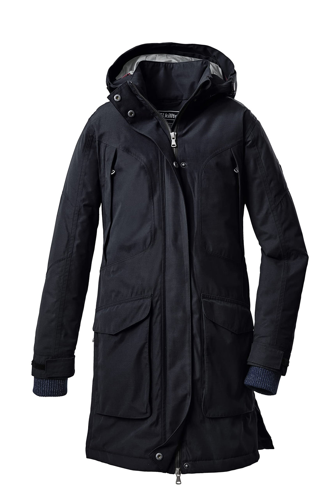 Killtec Mädchen Kow 186 Grls Ct Outdoormantel/Funktionsparka mit abzippbarer Kapuze 176 dunkelnavy,