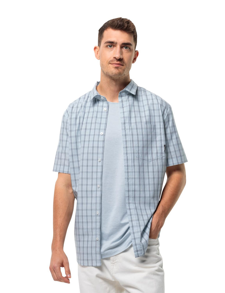 HOT Springs Shirt M Soft Blue Check S, Soft Blue Check S