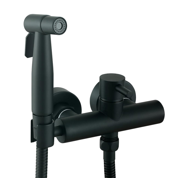Ownace Mattschwarzes Bidet-Mischer-Sprüh-Set, WC-Dusche, muslimische heisse und kalte Bidet-Armatur
