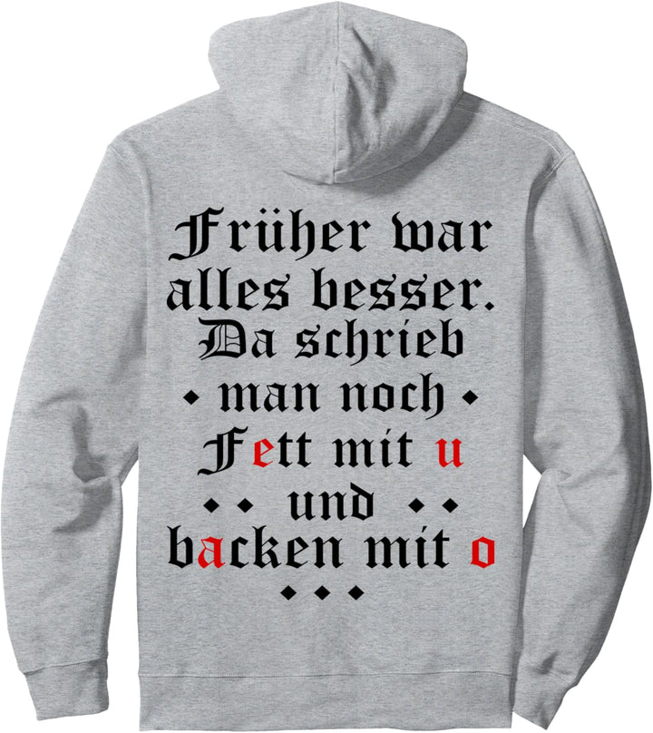 Ich möchte fett backen - lustiger Sarkasmus Spruch Urlaub Pullover Hoodie