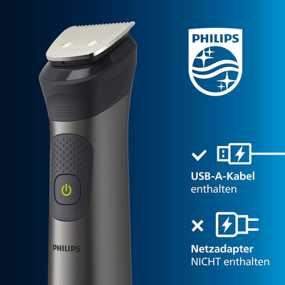 Philips Multigroom Series 7000, All-in-One-Trimmer, 15-in-1 Barttrimmer und Haarschneider für Gesich