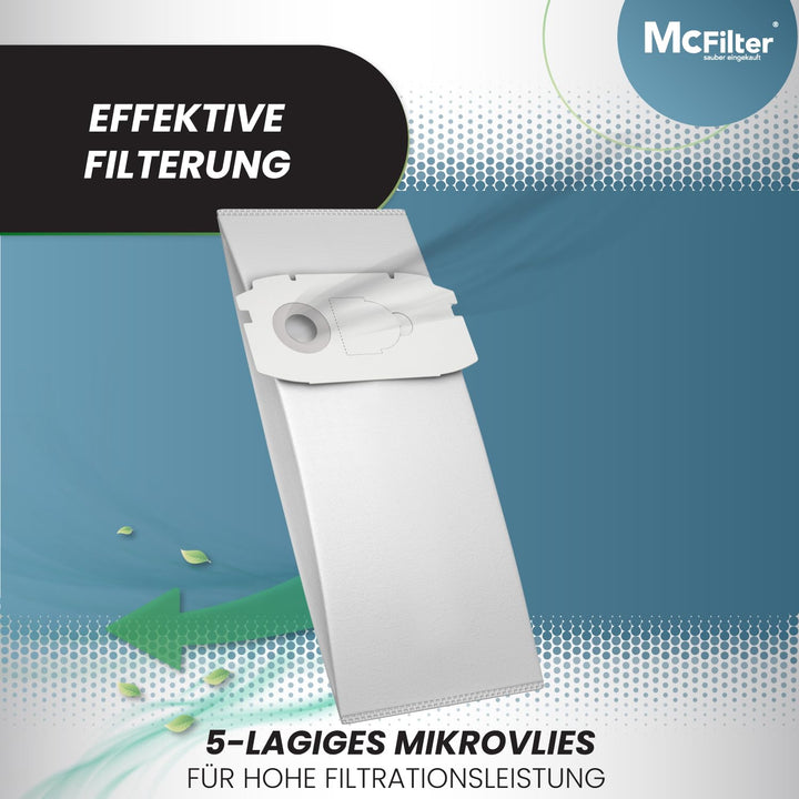 McFilter I 20 Staubsaugerbeutel geeignet für Festool CT CTL MIDI bis Bj. 2018 Absaugmobil, Alternati