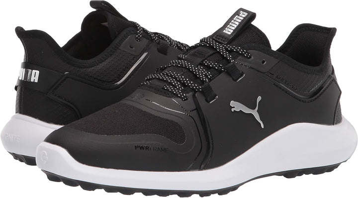 PUMA Herren Ignite Fasten8 Golfschuh 42 EU Puma Black Puma Silver Puma Weiss, 42 EU Puma Black Puma