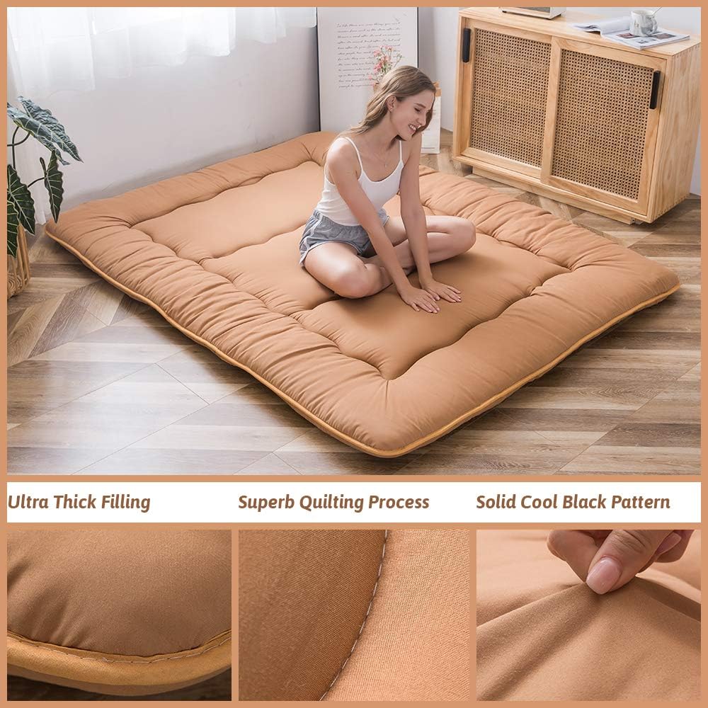 MAXYOYO Klappmatratze Futon Matratze Bodenmatratze Gepolsterte Japanische Tatami Gesteppte Bett, Dic