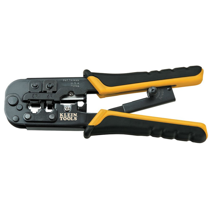 Clein Tools Crimpzange/Abisolierzange für RJ45, CAT5e, CAT6, CAT6A, VDV226-011-SEN Vorbereiten und V
