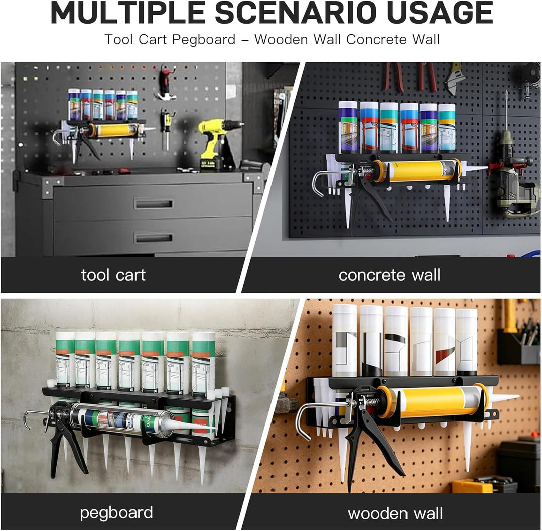 Silikonspritze Holder, Multifunktionaler Silikonhalter Spraydosierhalter, Kartuschen-Aufbewahrungsre
