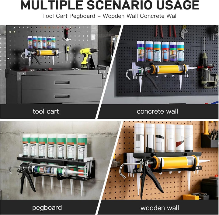 Silikonspritze Holder, Multifunktionaler Silikonhalter Spraydosierhalter, Kartuschen-Aufbewahrungsre