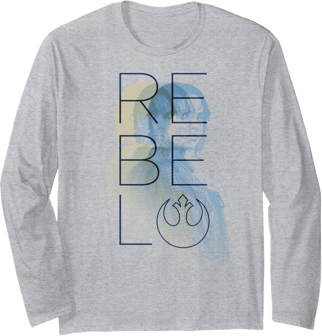 Star Wars Rogue One Jyn Erso Rebel Repeater Langarmshirt
