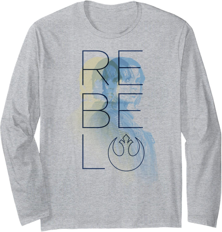 Star Wars Rogue One Jyn Erso Rebel Repeater Langarmshirt