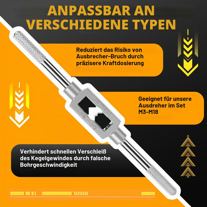 11 Stück Schraubenausdreher Set mit Hss Bohrer Set,Schraubenlöser Linksausdreher Set,Justierbares We