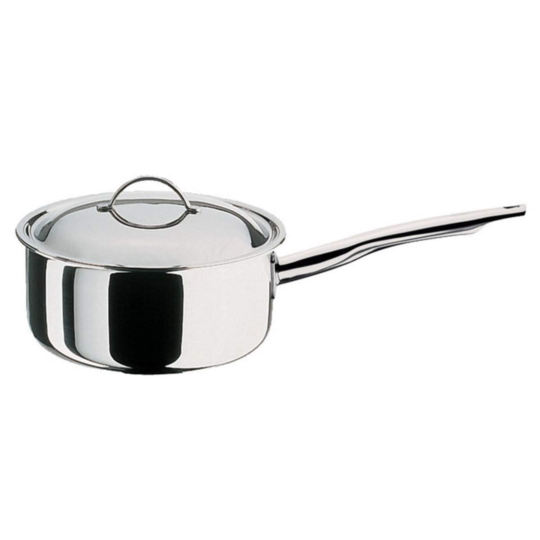 Spring CRISTAL Stielkasserolle mit Deckel | Ø: 16 cm, Höhe: 7,5 cm | 1,4 ltr | rostfreier Edelstahl