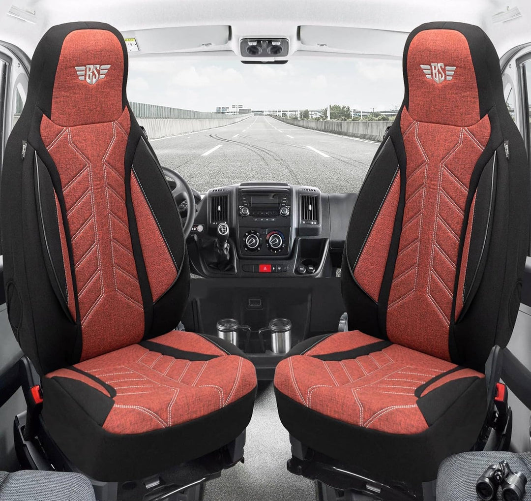 BREMER SITZBEZÜGE Mass Sitzbezüge Schonbezüge für Subaru XV 1 PLKT202 PLKT202 - Schwarz/Rot XV 1, PL