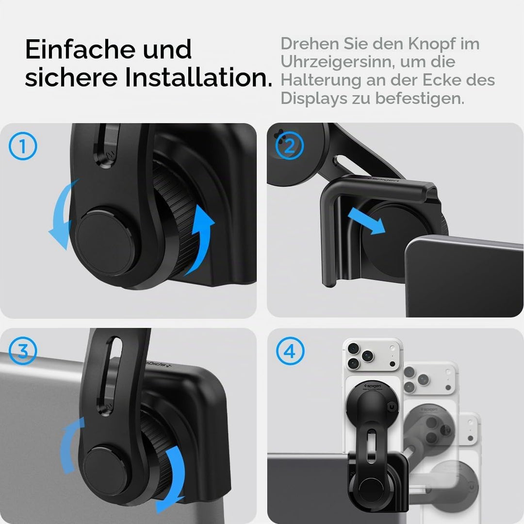 Spigen Tesla Model Y(~Juniper 2025)/3(~Highland 2025)/S/X MagSafe Handyhalterung【Montage ohne Klebst