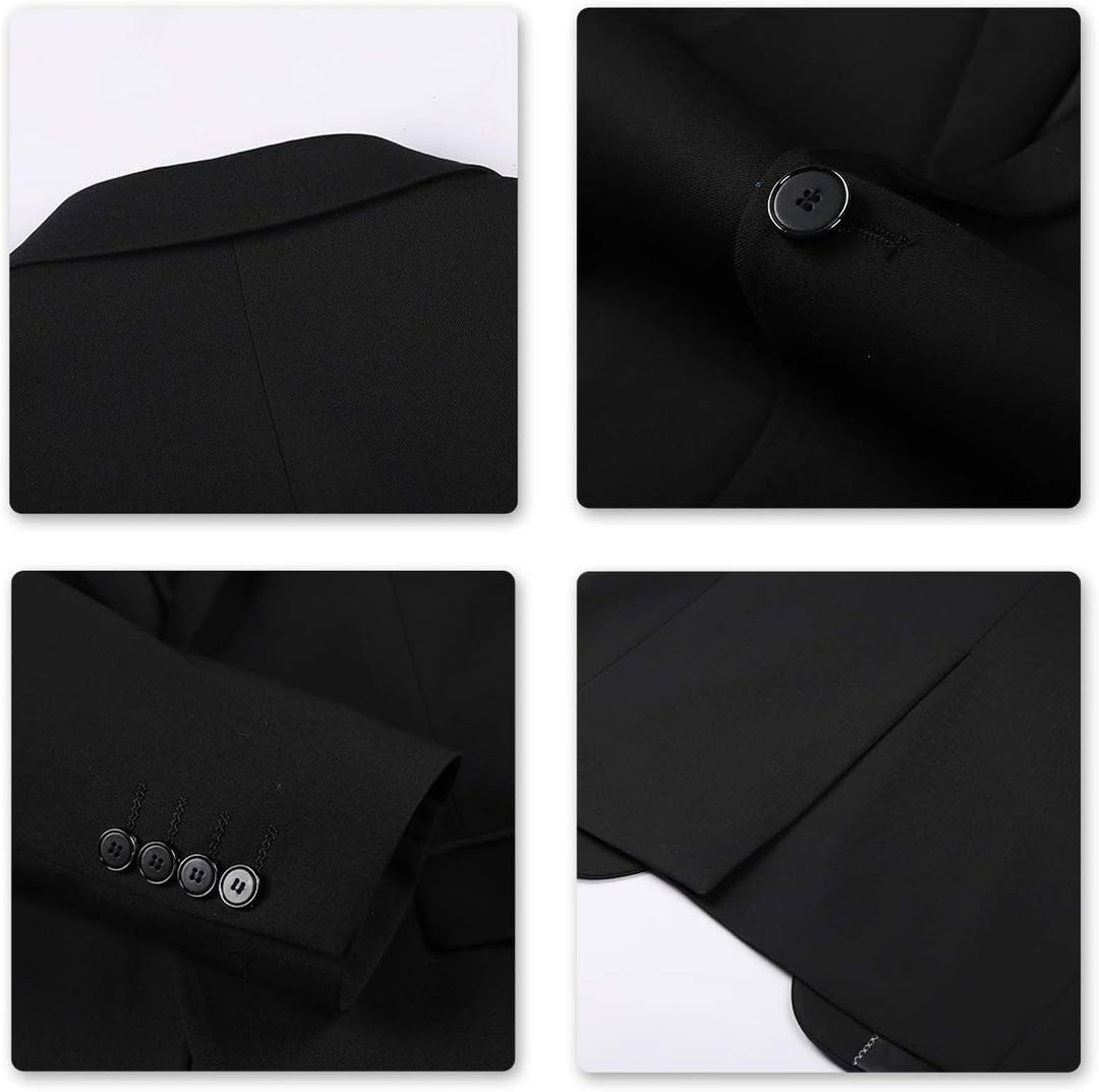 YOUTHUP Herren Anzug 2 Teilig Anzüge Modern Slim Fit Herrenanzug für Business Hochzeit Sakko Hose S
