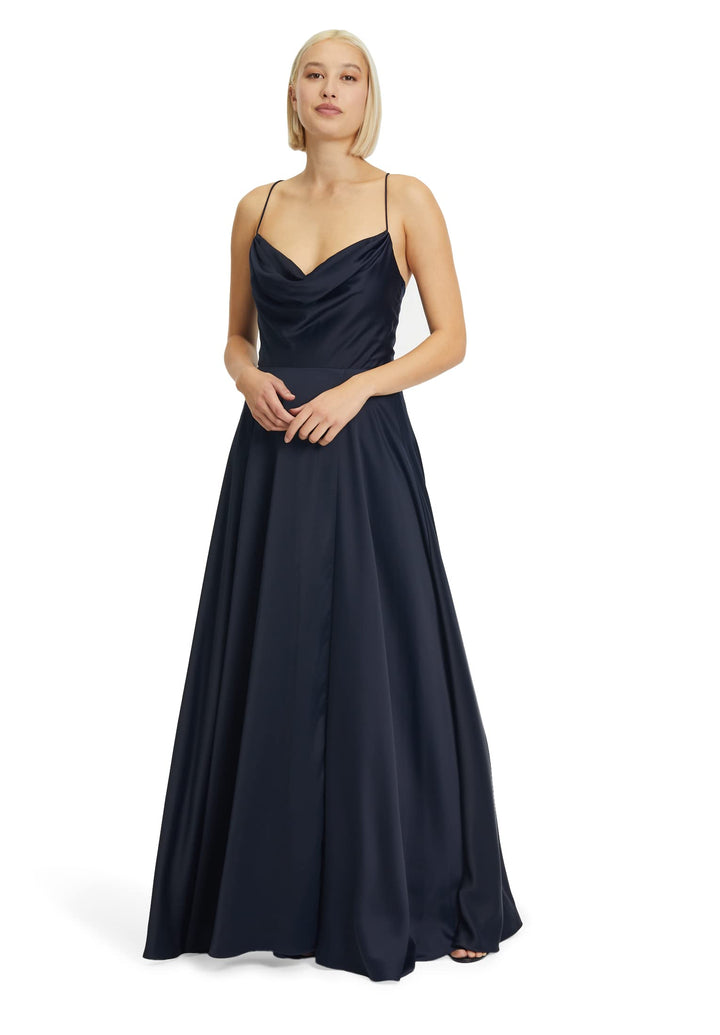 Vera Mont Damen 0256/4067 Kleid 32 Blau, 32 Blau