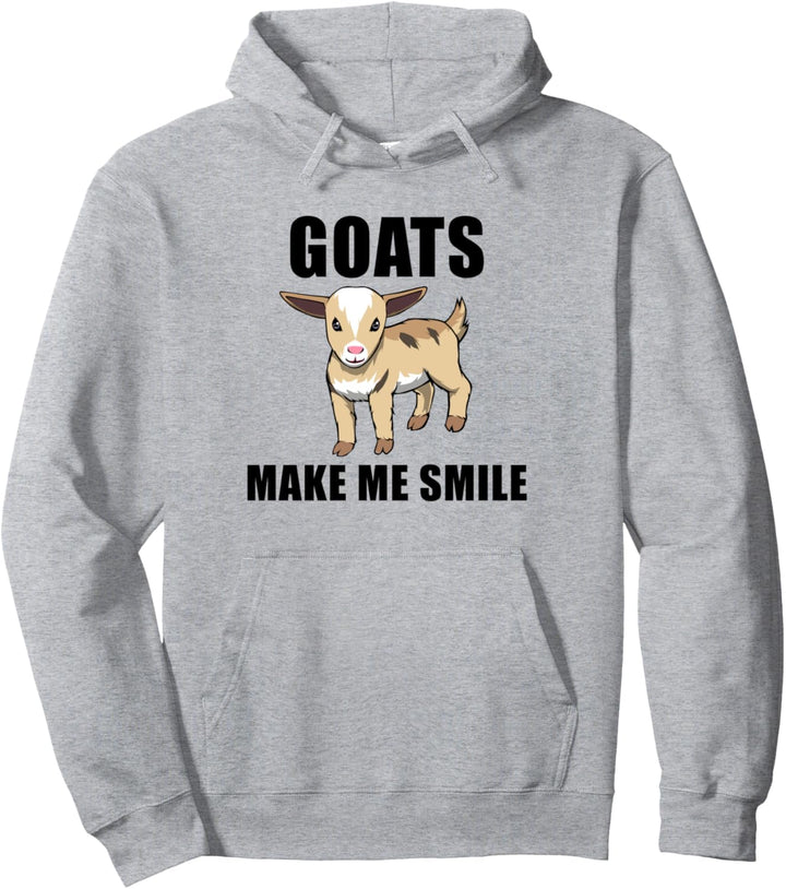Kleine Ziege Lächelnd Bauernhof Tier Pullover Hoodie