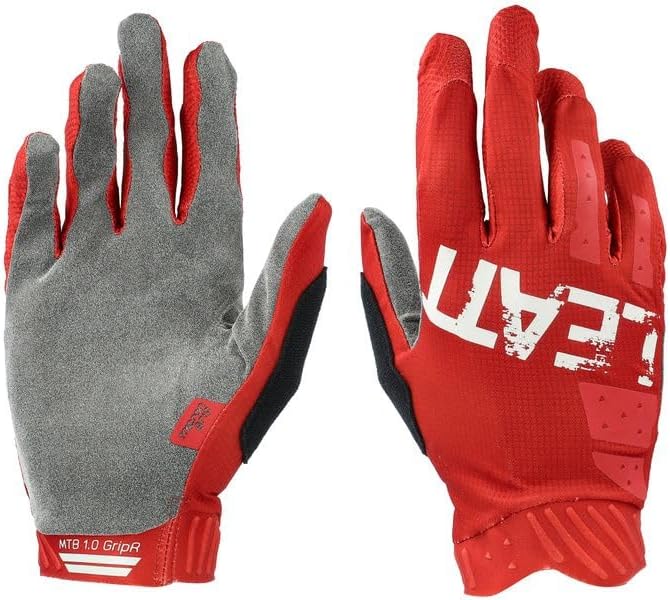 Leatt Men's MTB 1.0 Gloves Gripr M Flame, M Flame
