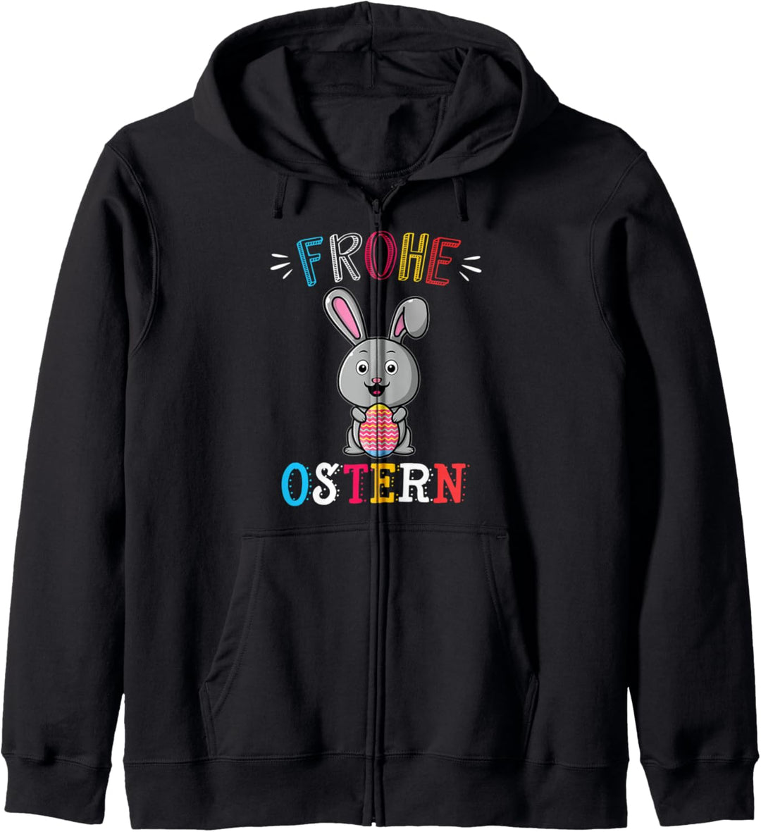Lustig Oster Hase Kinder Osterhase Jungen Mädchen Ostern Kapuzenjacke