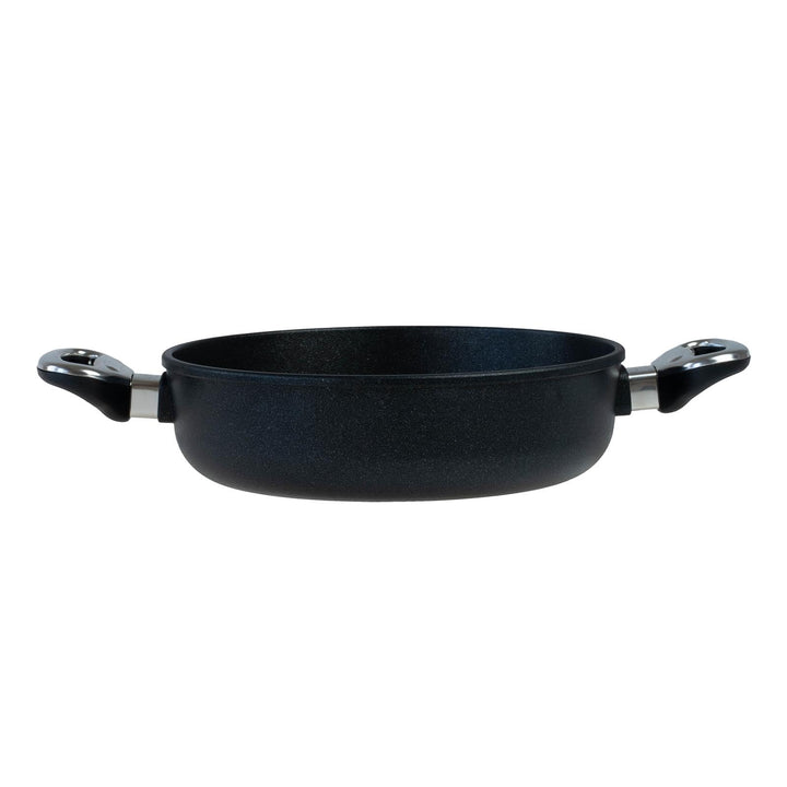 BAF Gigant Newline Servierpfanne GIGANTNewline-Höhe: 6,5 cm-Liter: 2,0-Induktion, Aluguss, Schwarz,