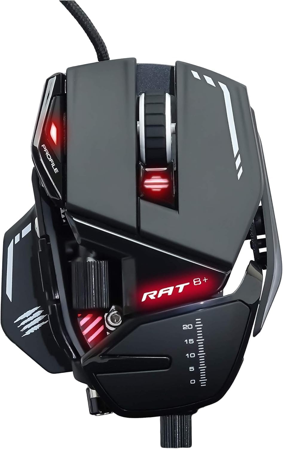 MadCatz R.A.T. 8+ Optical Gaming Mouse, Black R.A.T. 8+ Black, R.A.T. 8+ Black