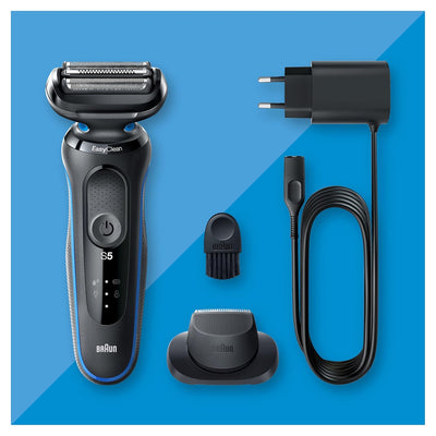 Braun Series 5 Elektrorasierer mit EasyClick Aufsatz & Präzisionstrimmer, Rasierer Herren Elektrisch