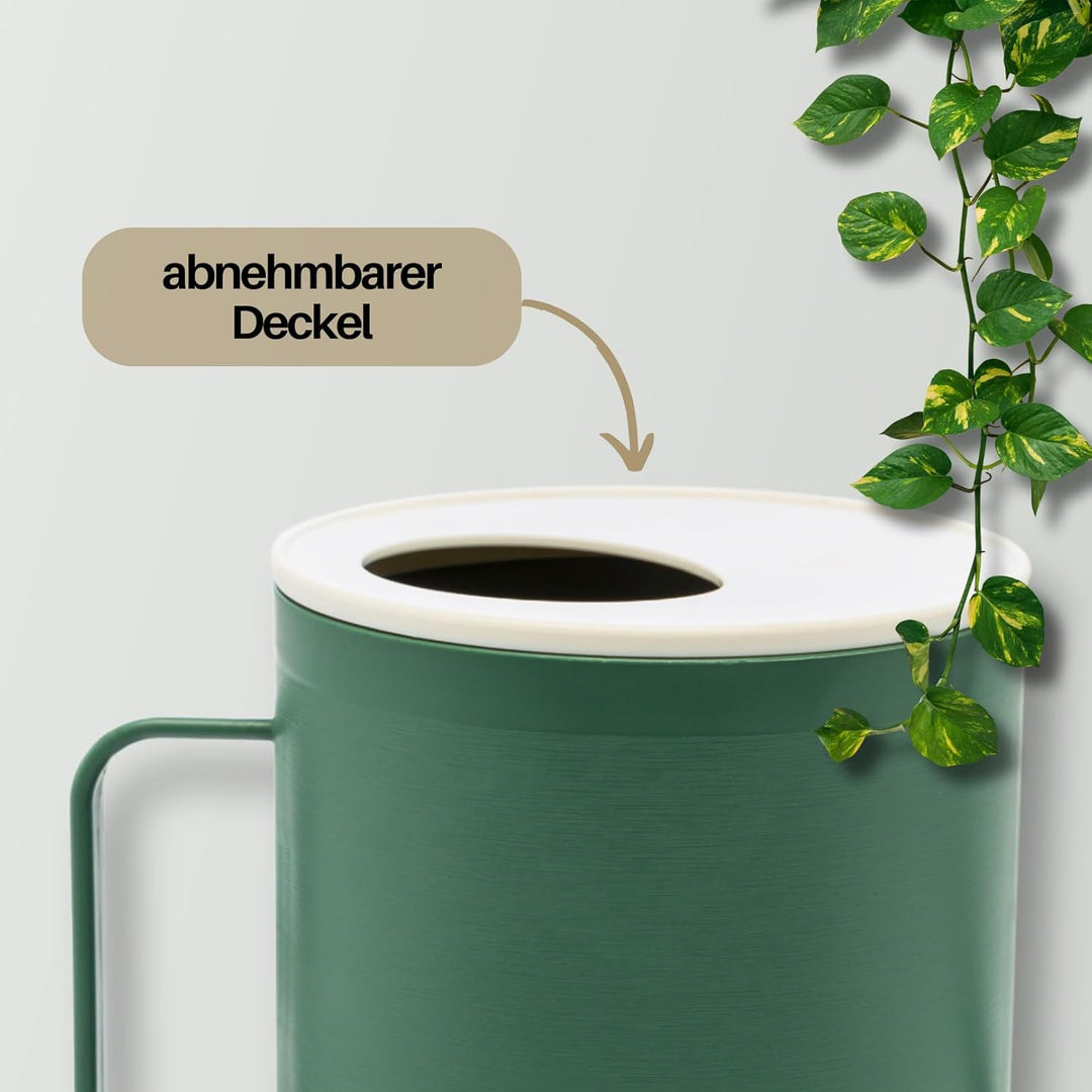 homiez Giesskanne Mug 1500ml 1,5l für Zimmerpflanzen/Balkon/Drinnen aus Kunststoff, mit langem Ausgi