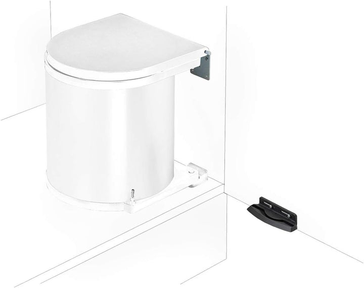 Wesco Die Runden Einbaueimer 13 Liter Weiss, Weiss