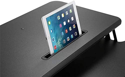 LogiLink EO0033 - Verstellbarer Schreibtischaufsatz mit Tastaturablage mit Gasdruckfeder + eingebaut