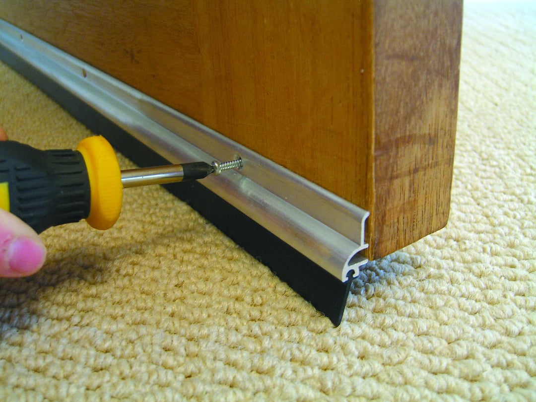 Stormguard 03SR0210838A Türdichtung mit Gummi-Unterseite aus Aluminium, 838 mm 838mm / 33inches long