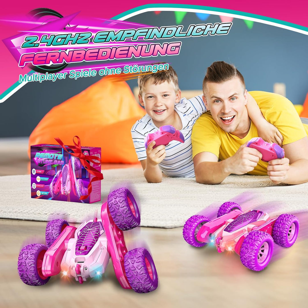 Dreamlandia Geschenk Mädchen 3-10 Jahre, 2.4Ghz 4WD Ferngesteuertes Auto Spielzeug RC Auto, Osterges