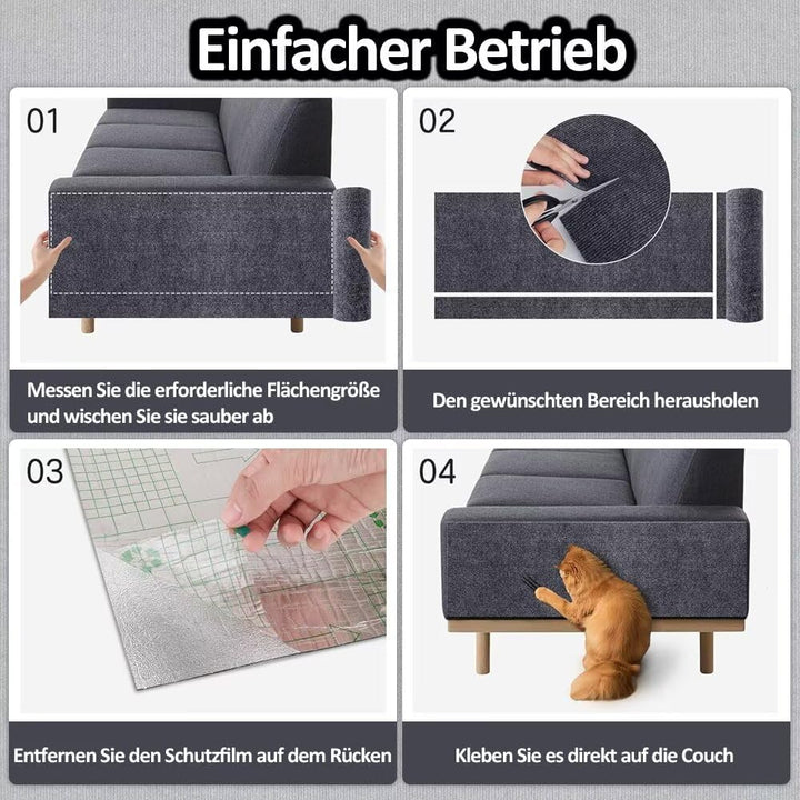 Kratzmatte Katze Selbstklebend - Kratzschutz Sofa Anti Kratz Folie Kratzwand für Katzen Frei DIY Ges