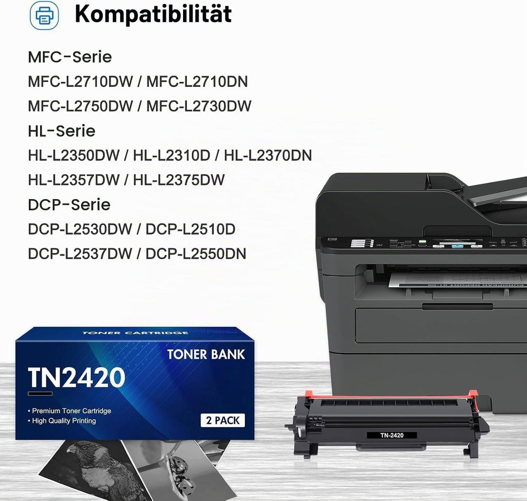 Toner Bank TN2420 TN-2420 TN-2410 TN2410 MFC-L2710DW Toner für Brother MFC L2710DW HL-L2350DW MFC-L2