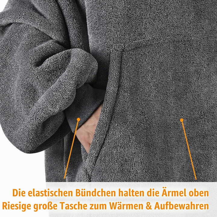 Catalonia Classy Oversized Sherpa Hoodie Decke, grosses Kapuzen-Sweatshirt für Frauen, weiche gemütl