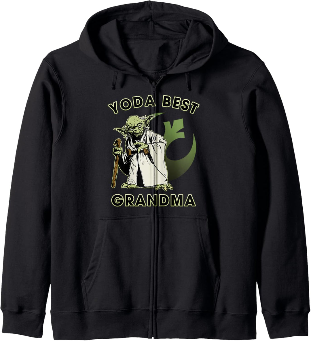Star Wars Yoda Best Grandma Rebel Logo Kapuzenjacke