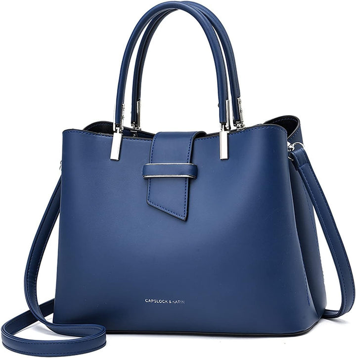 PORRASSO Mode Handtasche Damen Henkeltasche Schultertasche Frauen Umhängetasche PU Leder Beuteltasch